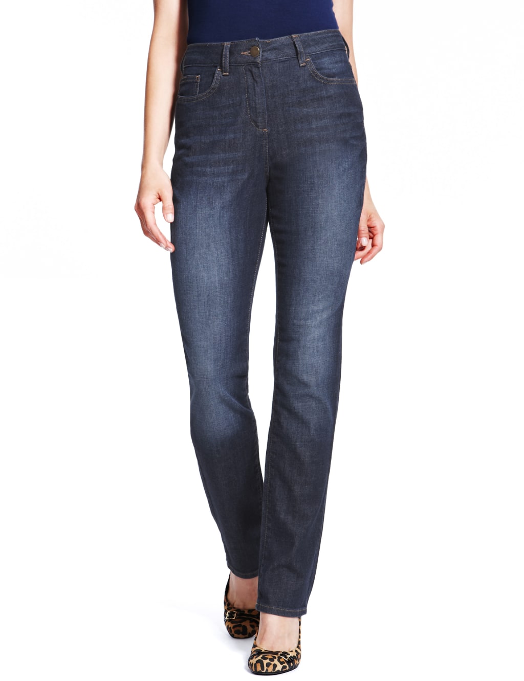 Body Shape Denim Eva Straight Leg Jeans M S Collection M S
