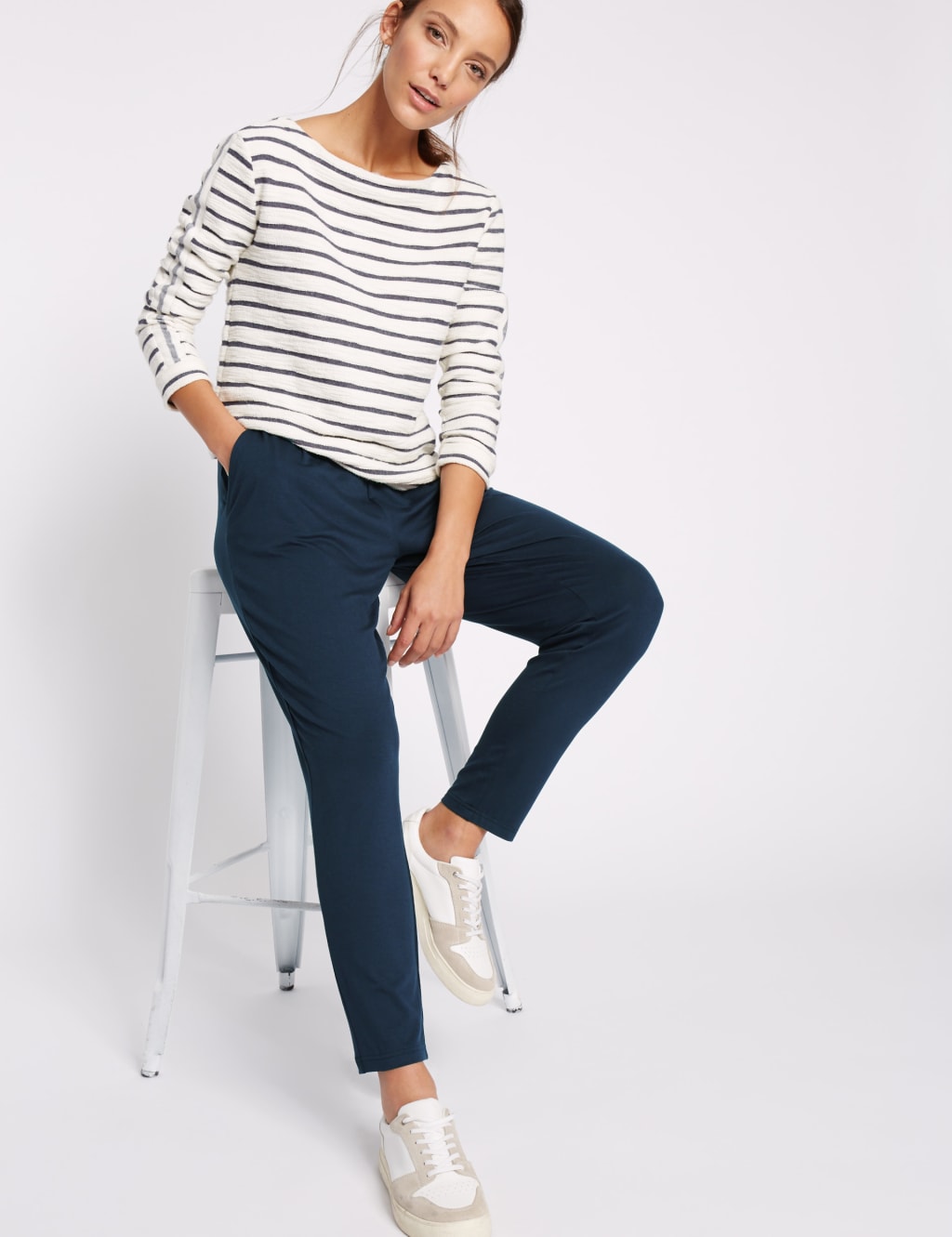 Jersey Tapered Leg Trousers 3 of 6