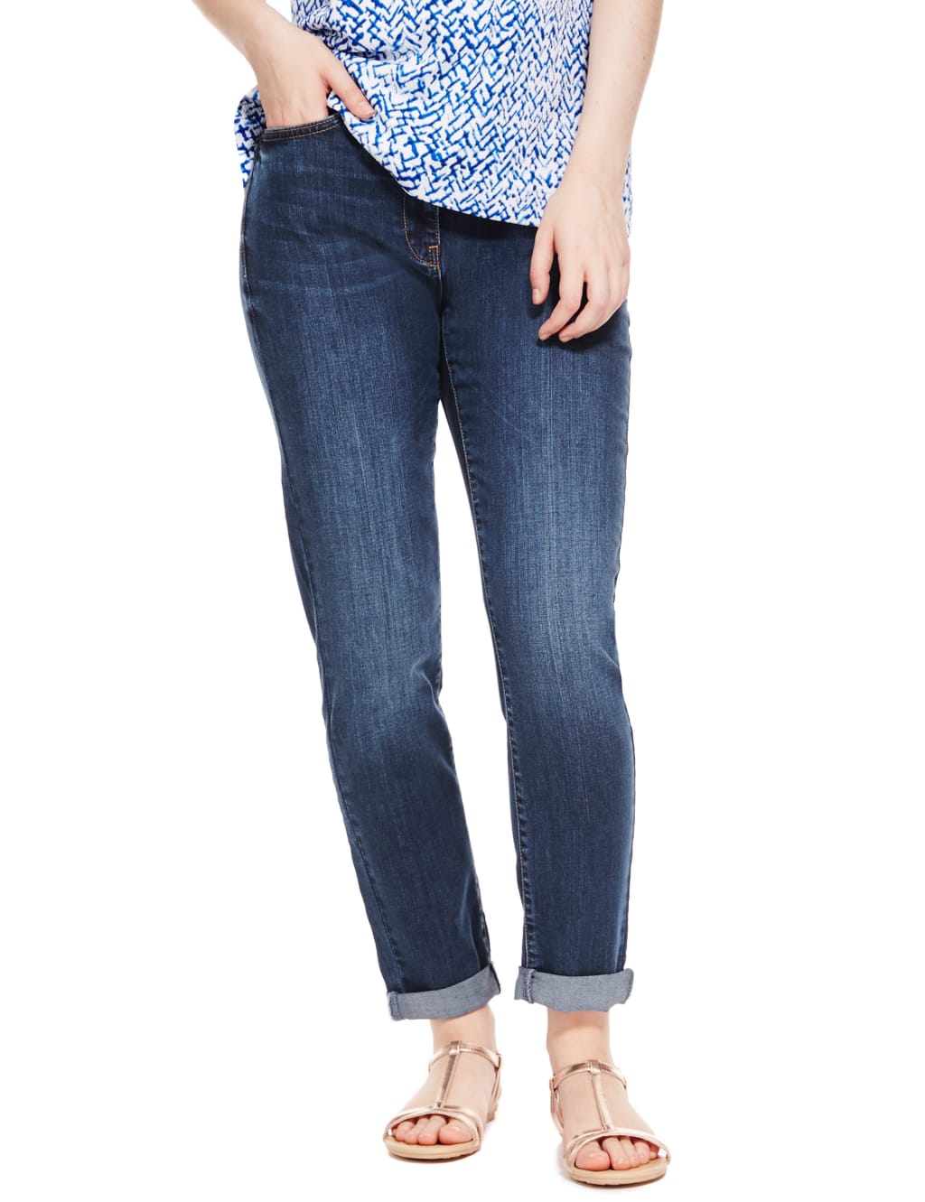 Relaxed Skinny Denim Jeans 1 of 3