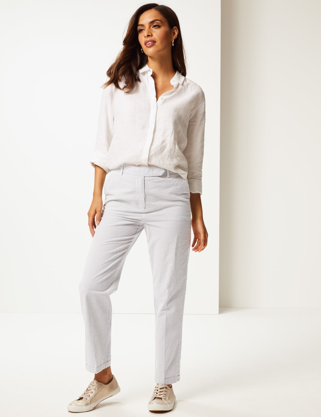 Ladies cotton trousers m&s new arrivals
