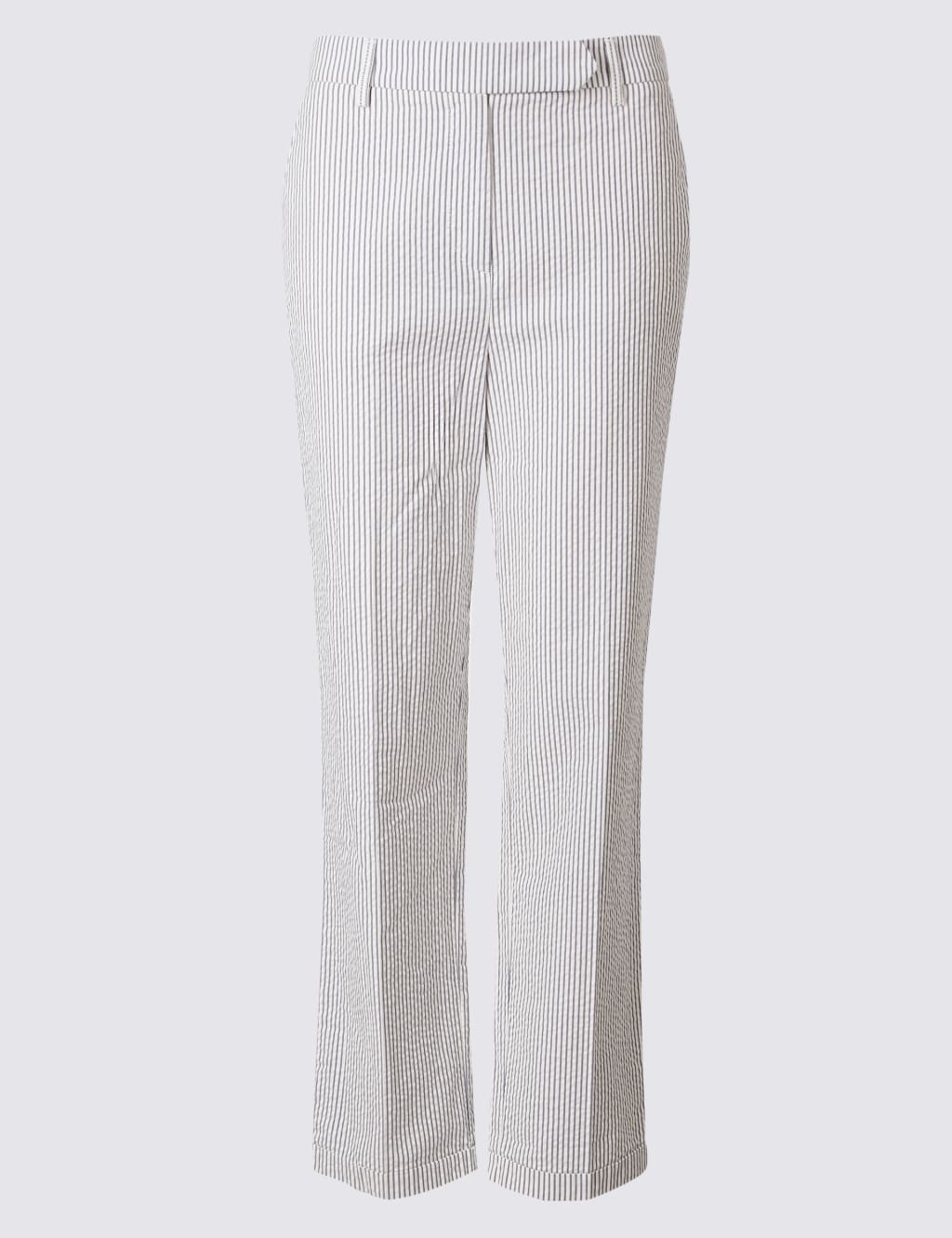 Pure Cotton Striped Seersucker Trousers 2 of 7
