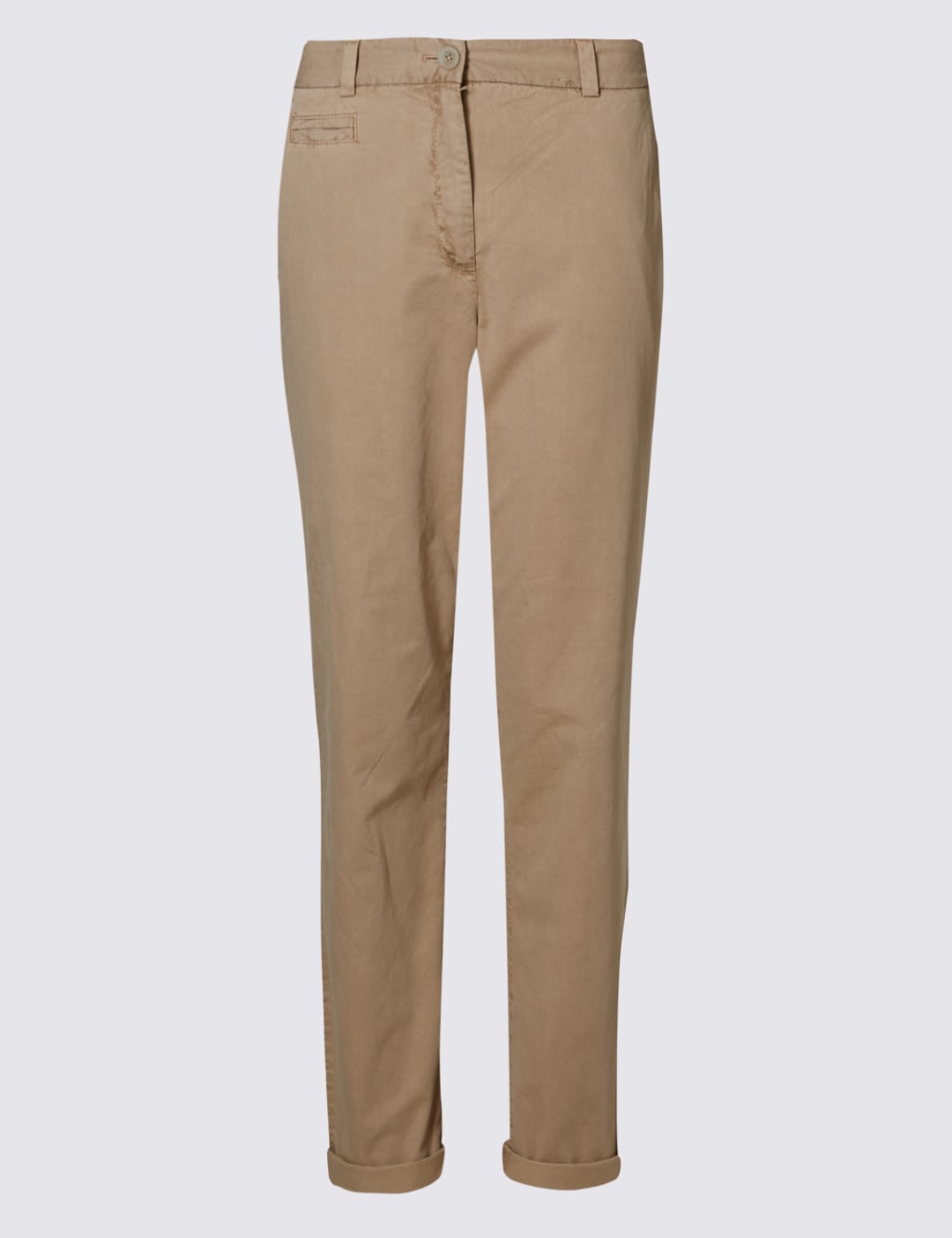 Slim fit: stretch cotton chinos - olive | s.Oliver
