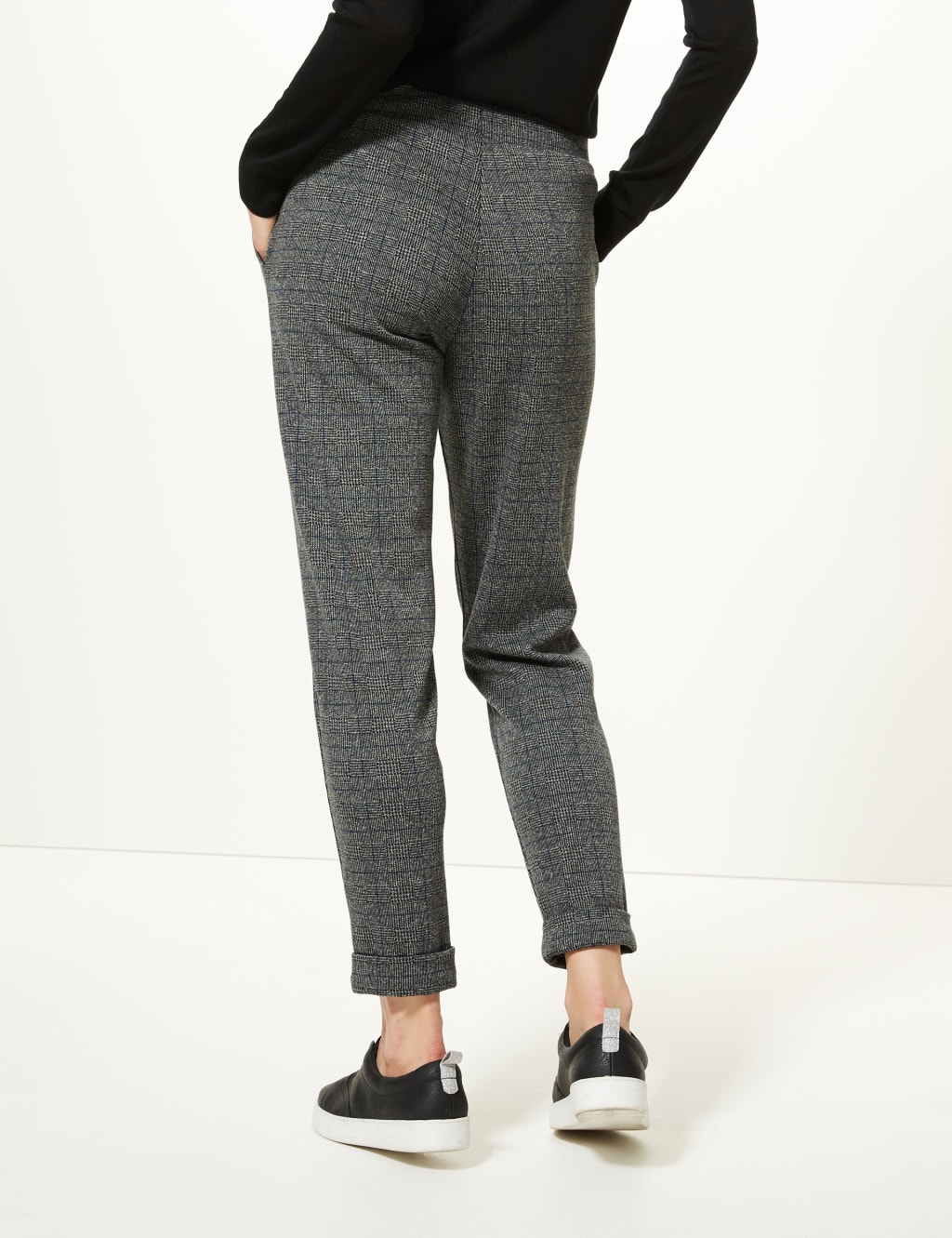 Checked Slim Leg Trousers 4 of 6
