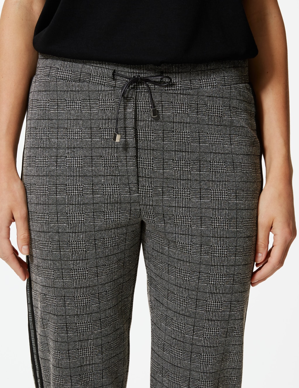 Checked Slim Leg Ankle Grazer Trousers 4 of 5