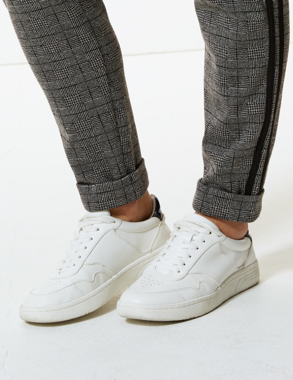 Checked Slim Leg Ankle Grazer Trousers 5 of 5