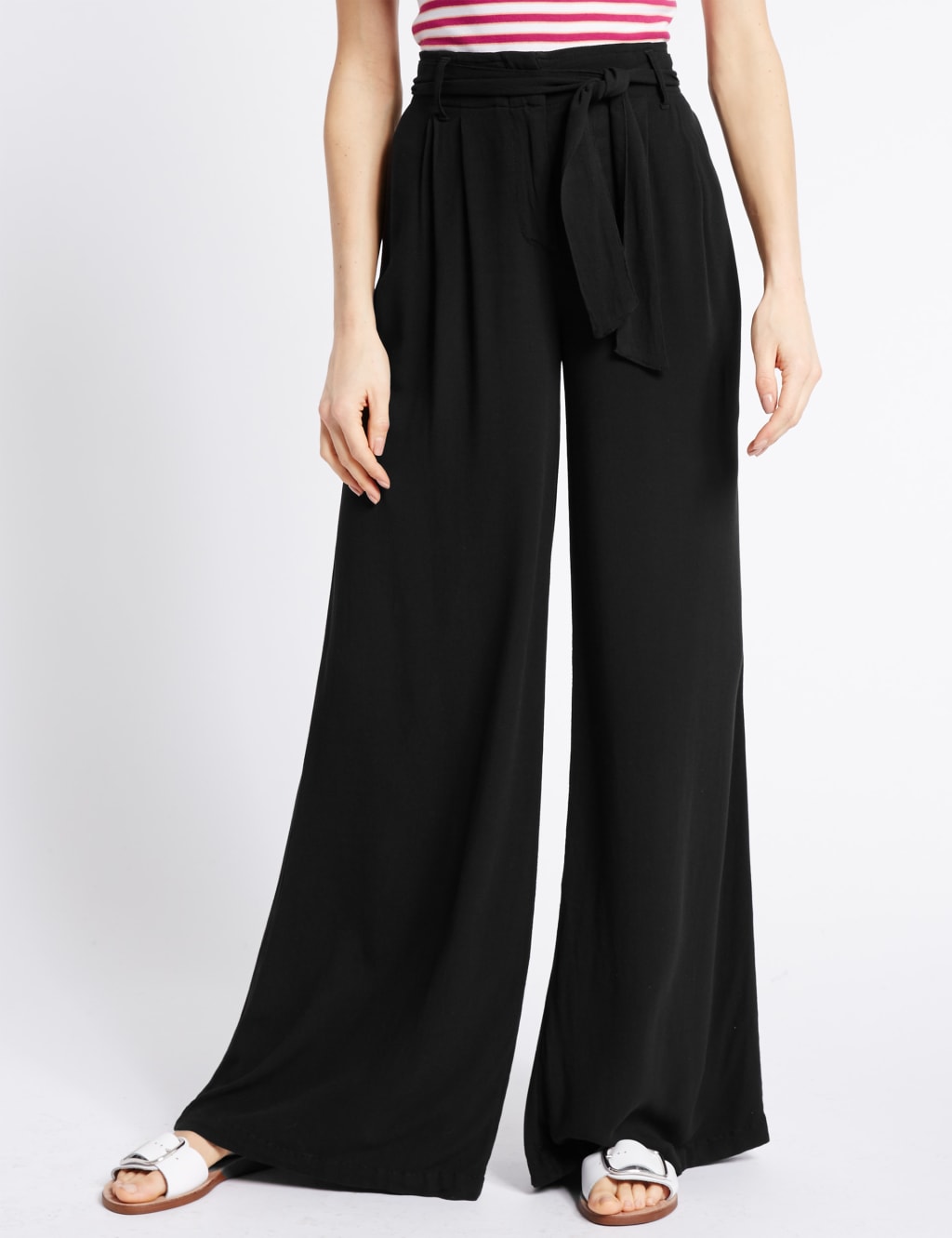 Crepe Wide Leg Trousers 3 of 6