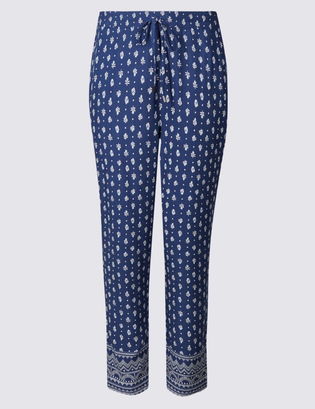 Craftwork Print Cropped Trousers 1 of 2