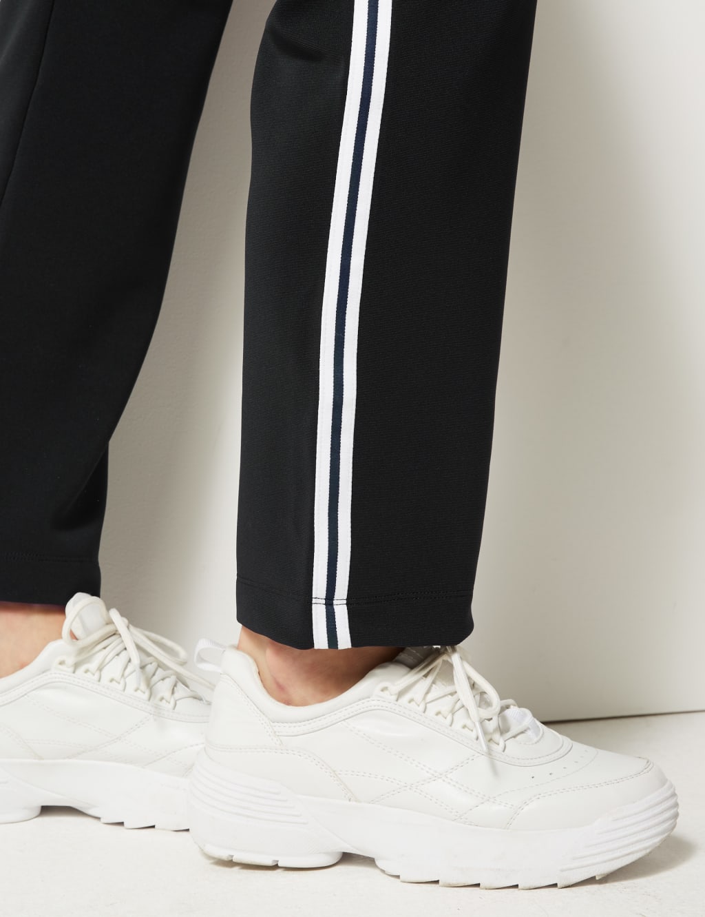 Cotton straight leg ankle grazer joggers online