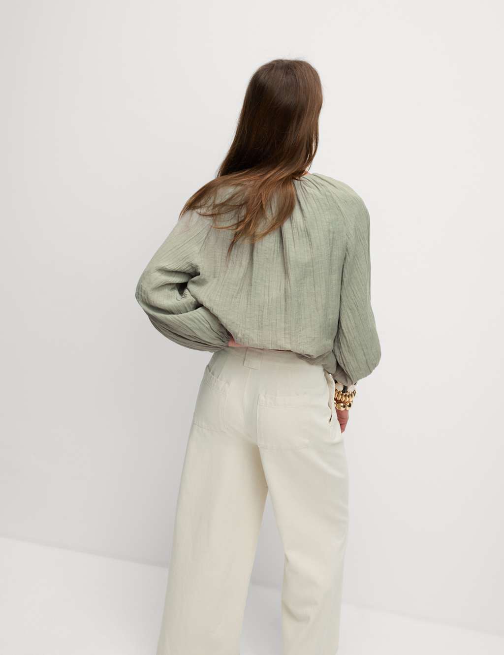 High Waisted Tailored Wide Leg Jeans 4 of 9