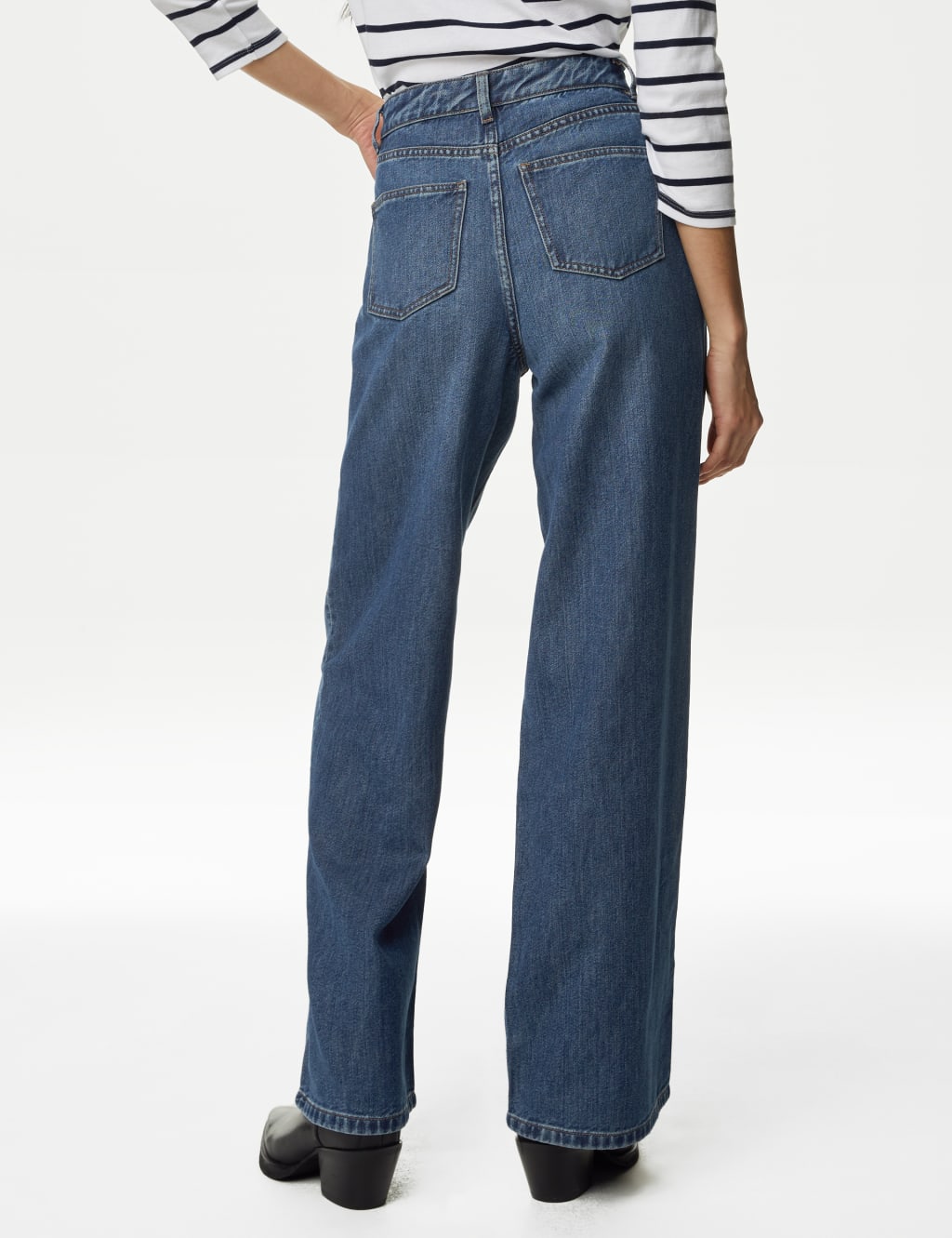 Slouchy Mid Rise Wide Leg Jeans 6 of 6
