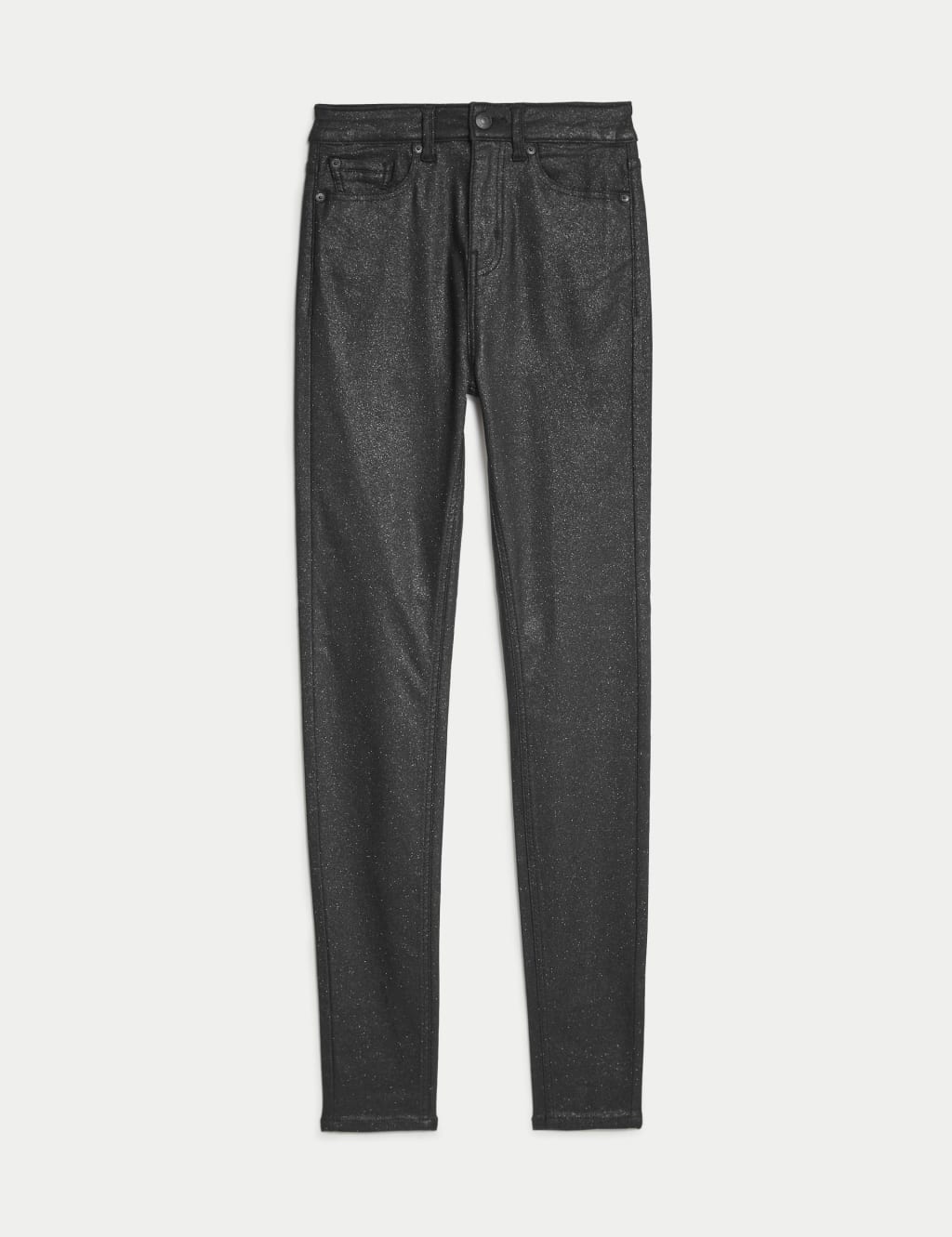 Ivy High Waisted Shimmer Skinny Jeans 2 of 5