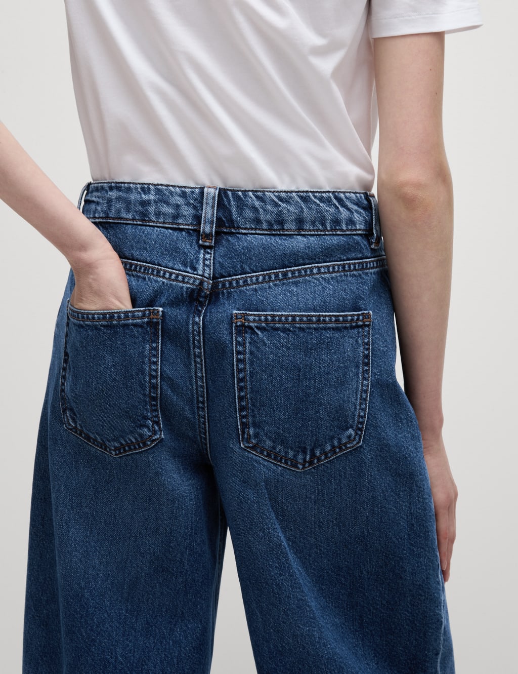 Mid Rise Wide Leg Jeans with Lyocell 7 of 7