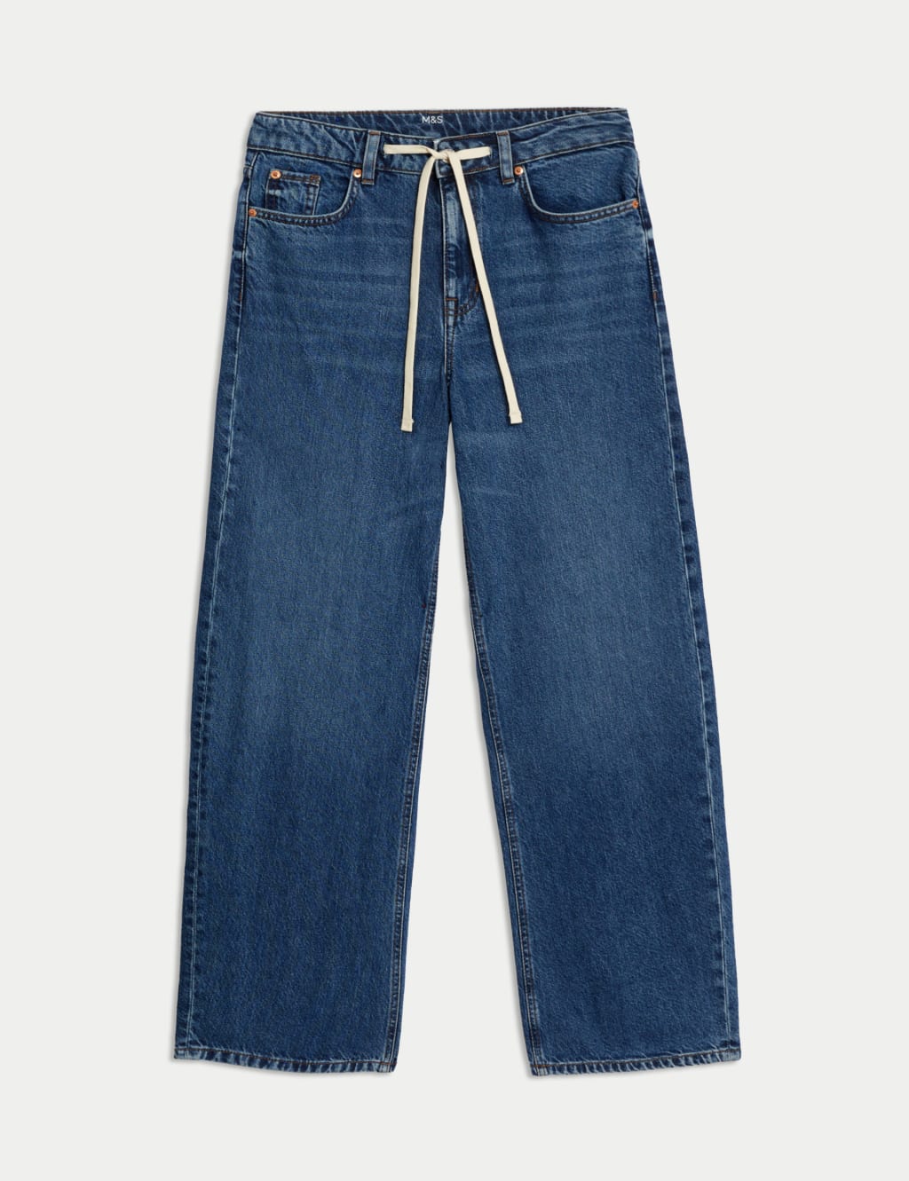 Mid Rise Wide Leg Jeans with Lyocell 2 of 7