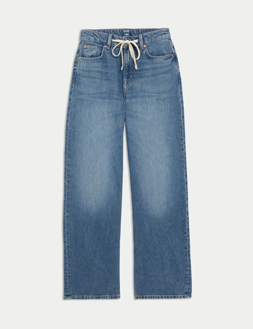 Mid Rise Wide Leg Jeans with Lyocell 2 of 10