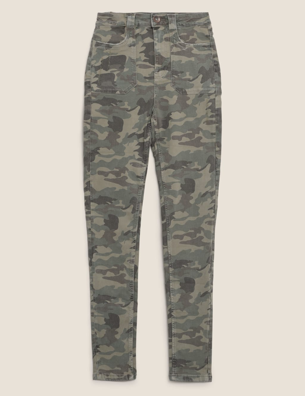 Ivy Cotton Utility Camo Skinny Trousers 2 of 5