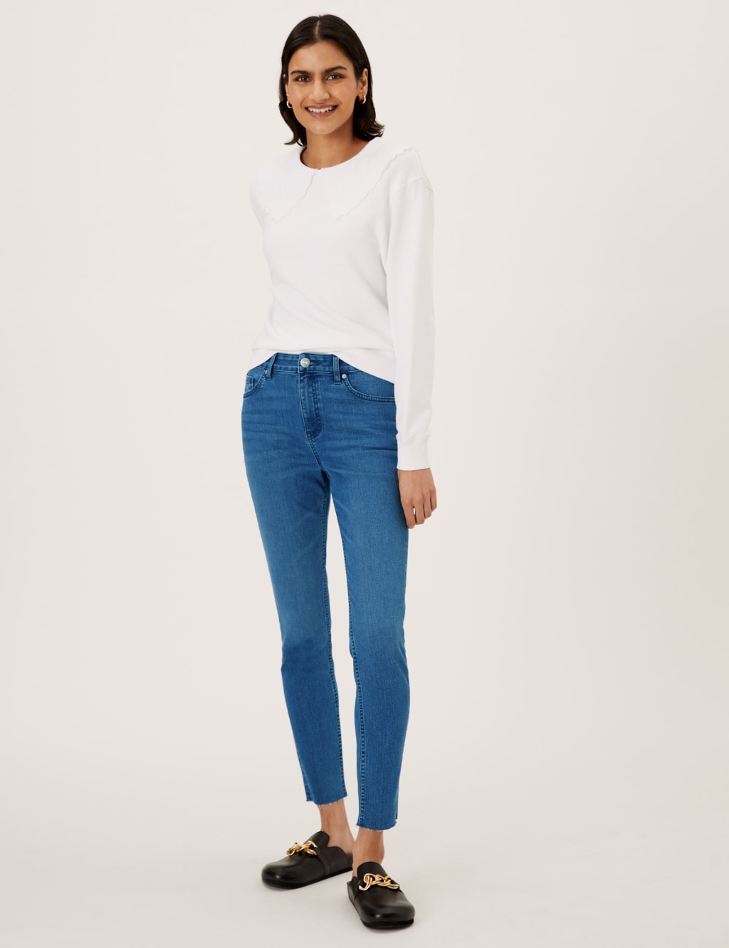 High waist super skinny jeans m&s hot sale