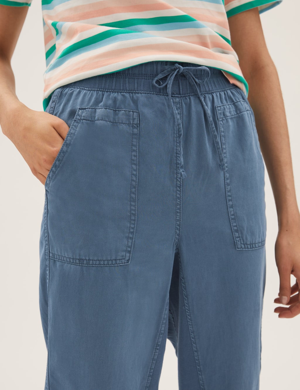 Tencel™ Blend Cuffed Ankle Grazer Joggers 4 of 6