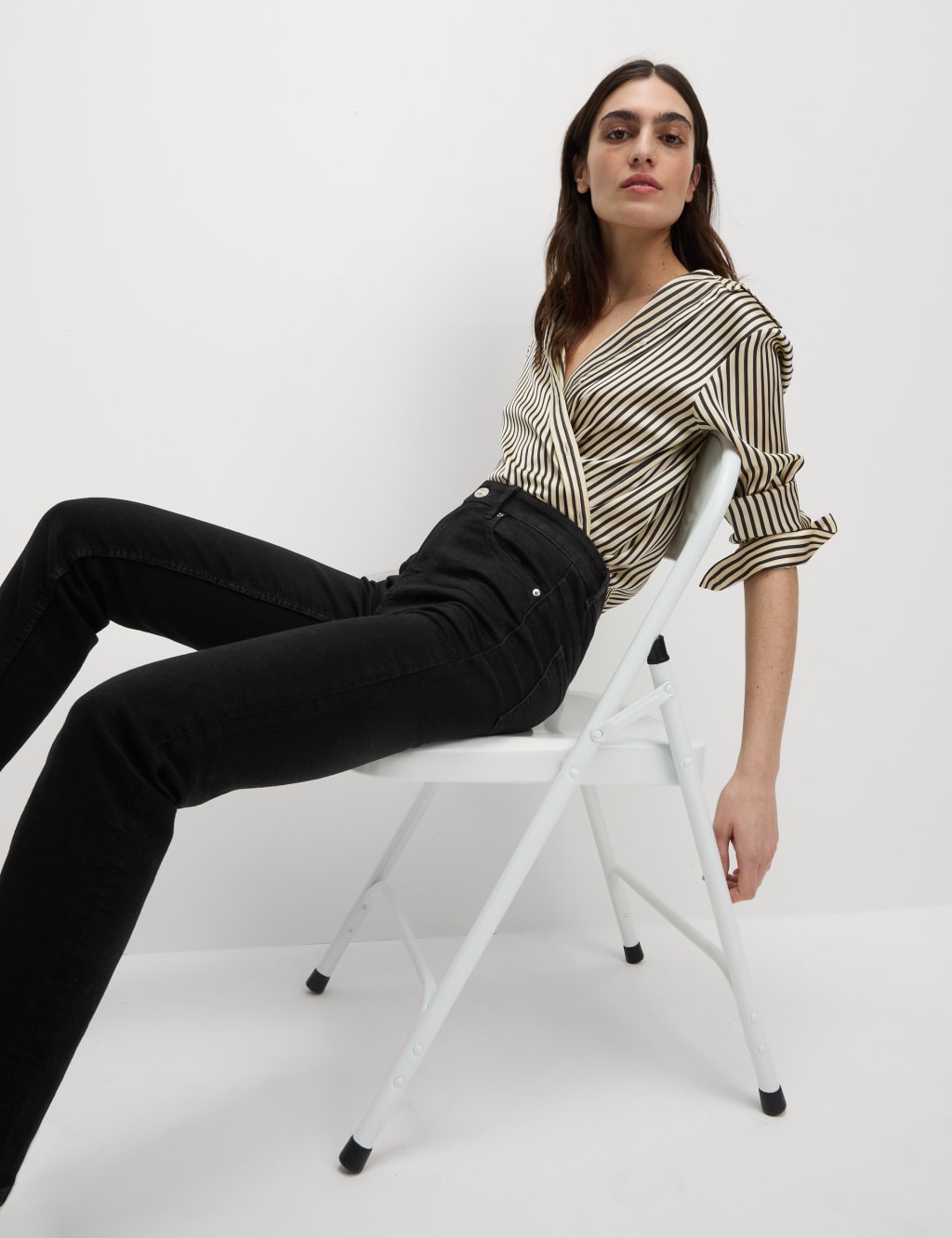 Marks and spencer ladies jeans straight leg cheap
