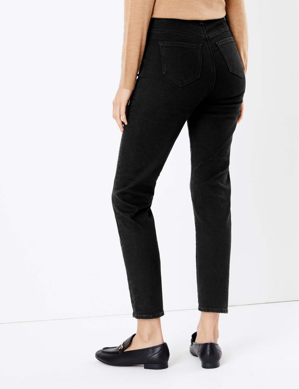 Harper High Waisted Cigarette Jeans 3 of 5