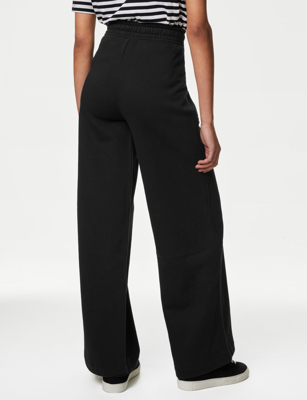 Cotton Rich Brushed Wide Leg Joggers