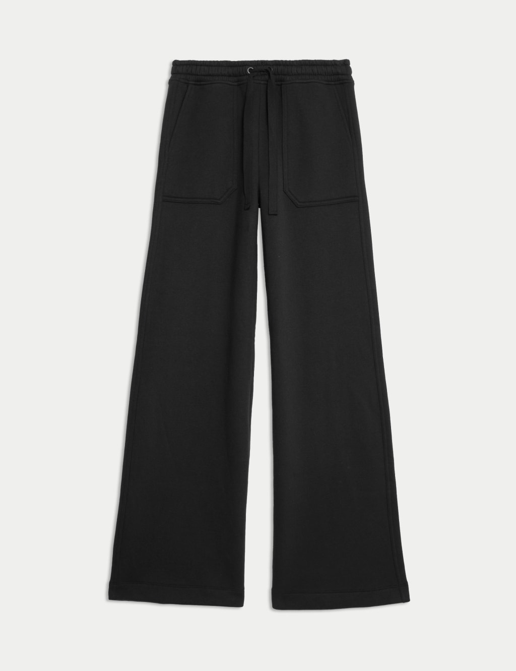 Cotton Rich Brushed Wide Leg Joggers M S Collection M S