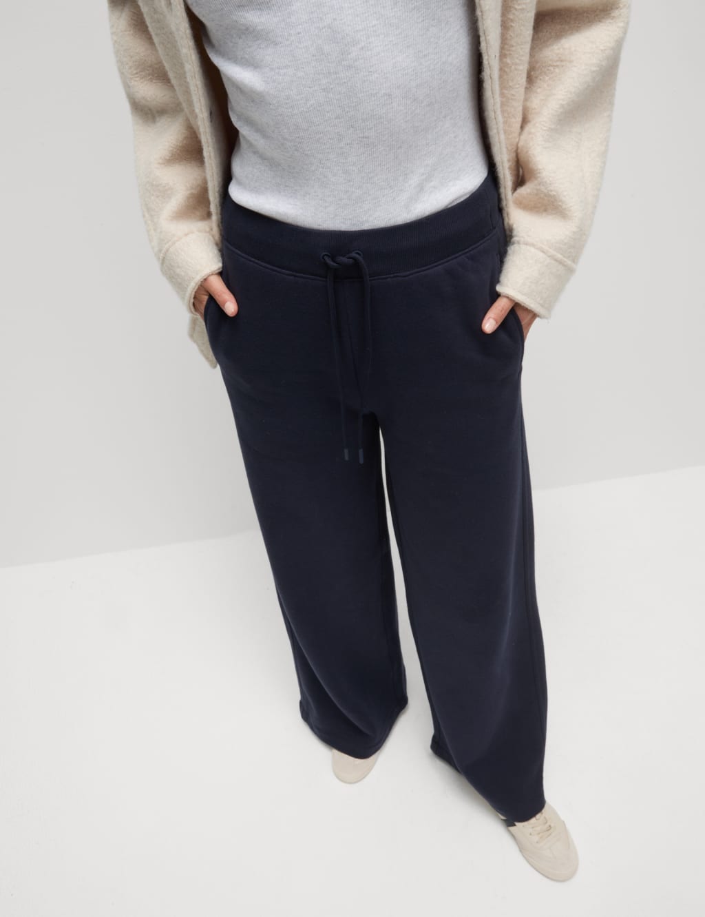 Cotton Rich Brushed Wide Leg Joggers 3 of 6