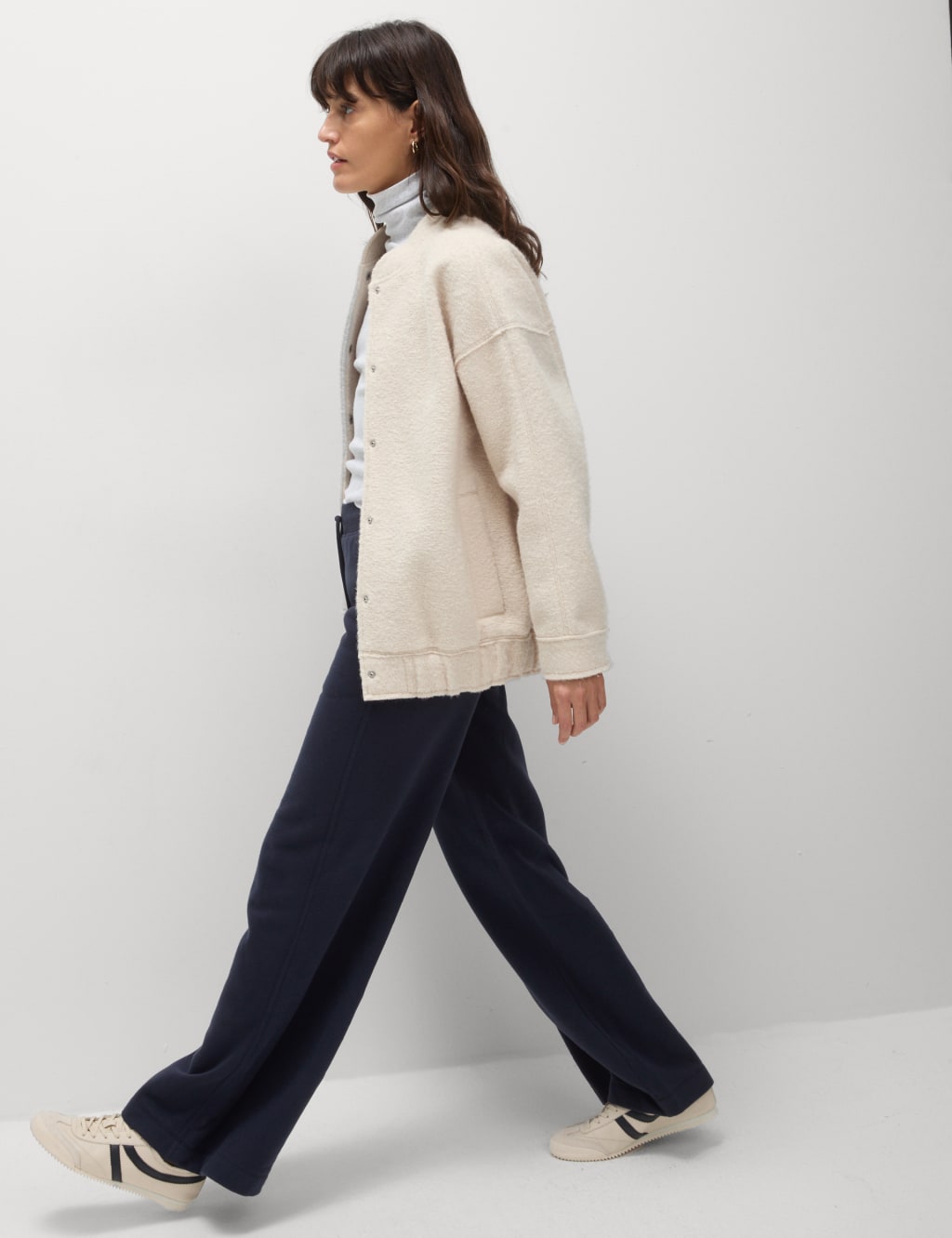 Cotton Rich Brushed Wide Leg Joggers 4 of 6