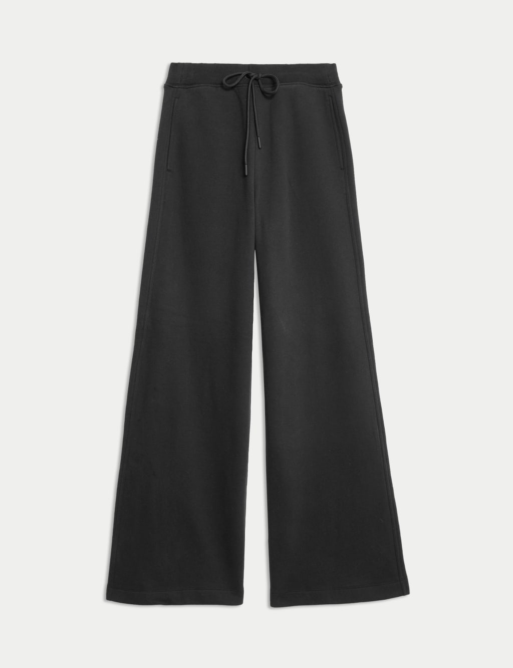 Cotton Rich Brushed Wide Leg Joggers M S Collection M S
