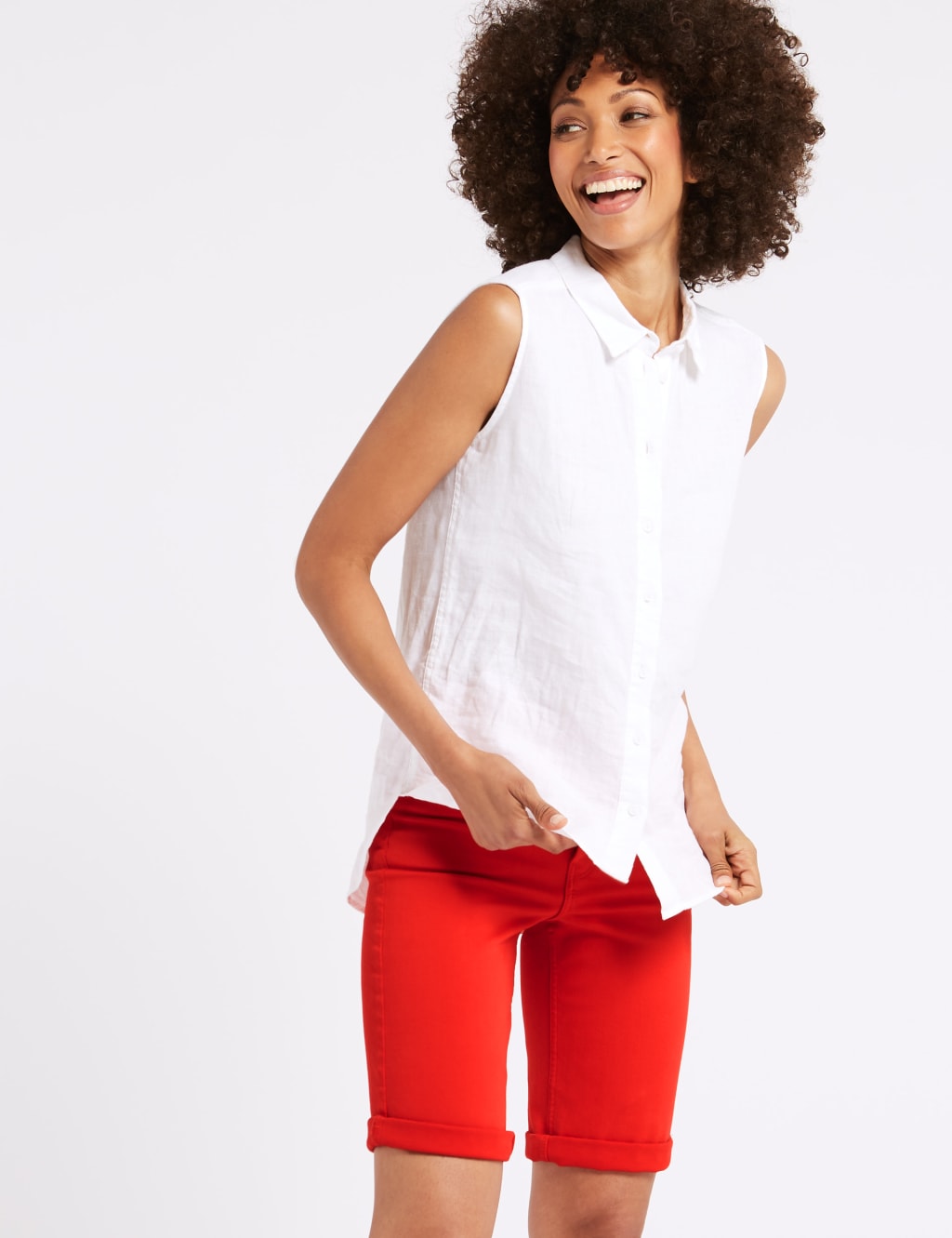 Sculpt & Lift Denim Shorts 3 of 5