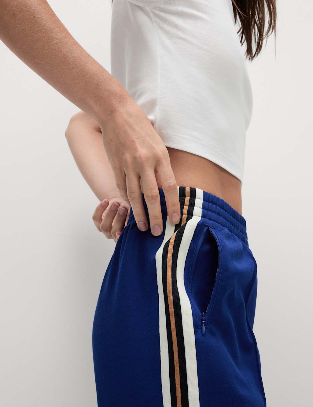 Cotton Rich Retro Side Stripe Joggers 5 of 5