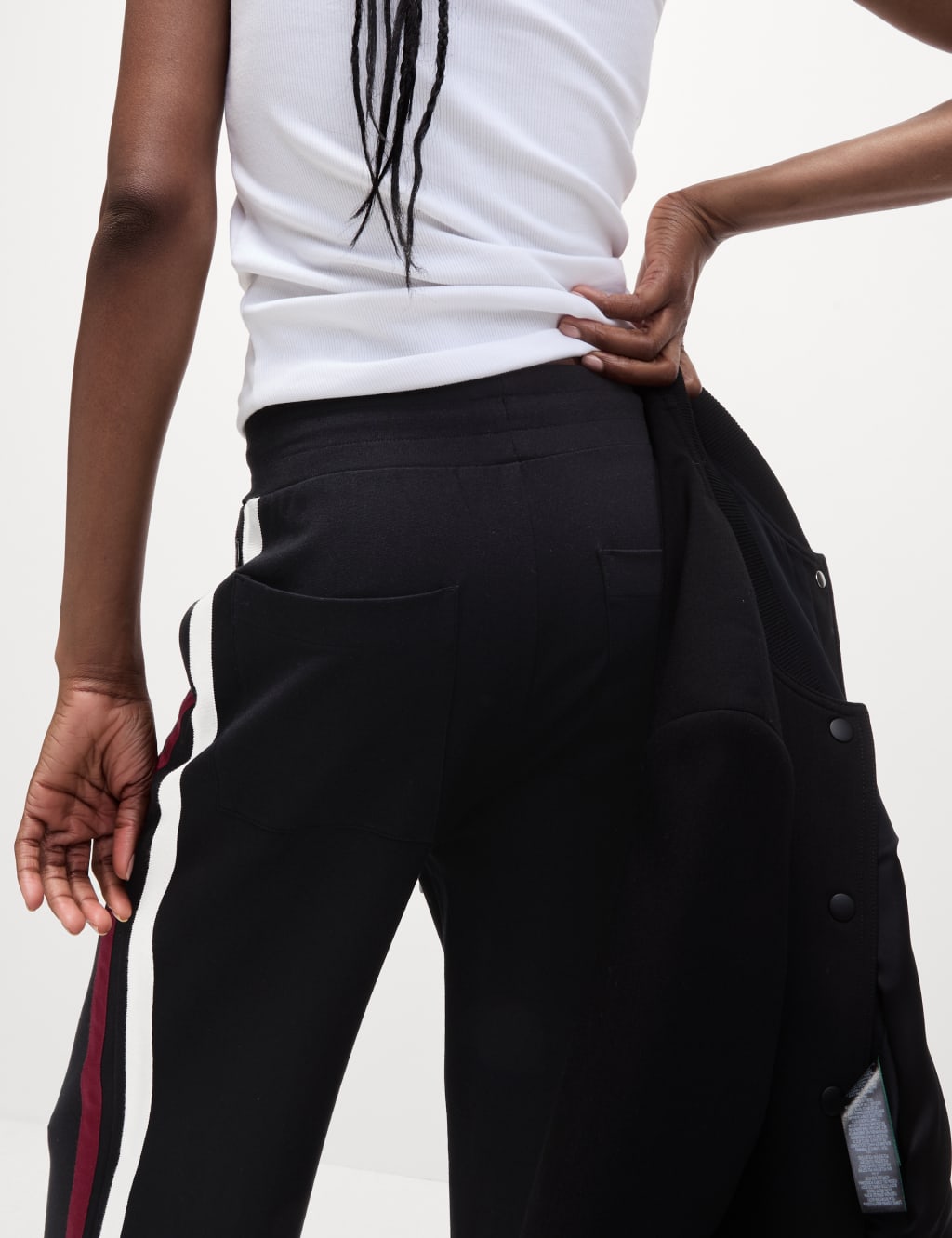 Jersey Side Stripe Wide Leg Trousers 4 of 5