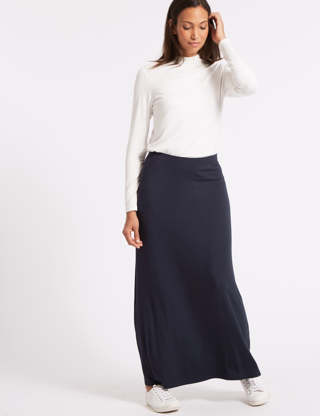 Sweater maxi skirt jersey 2025