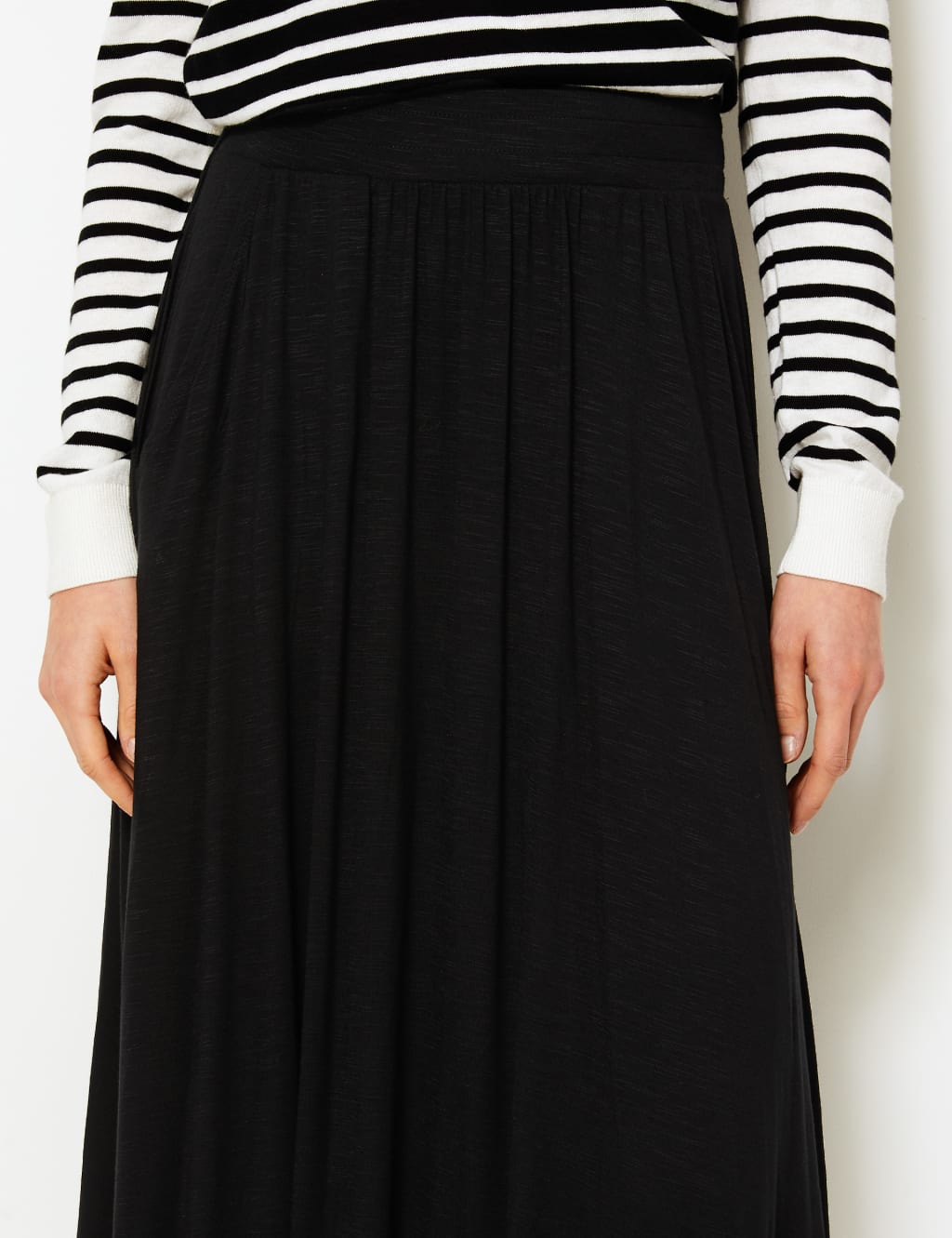 Jersey a line midi skirt cheap