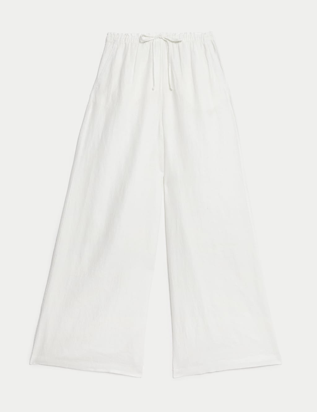 Pure Linen Palazzo Trousers 2 of 4