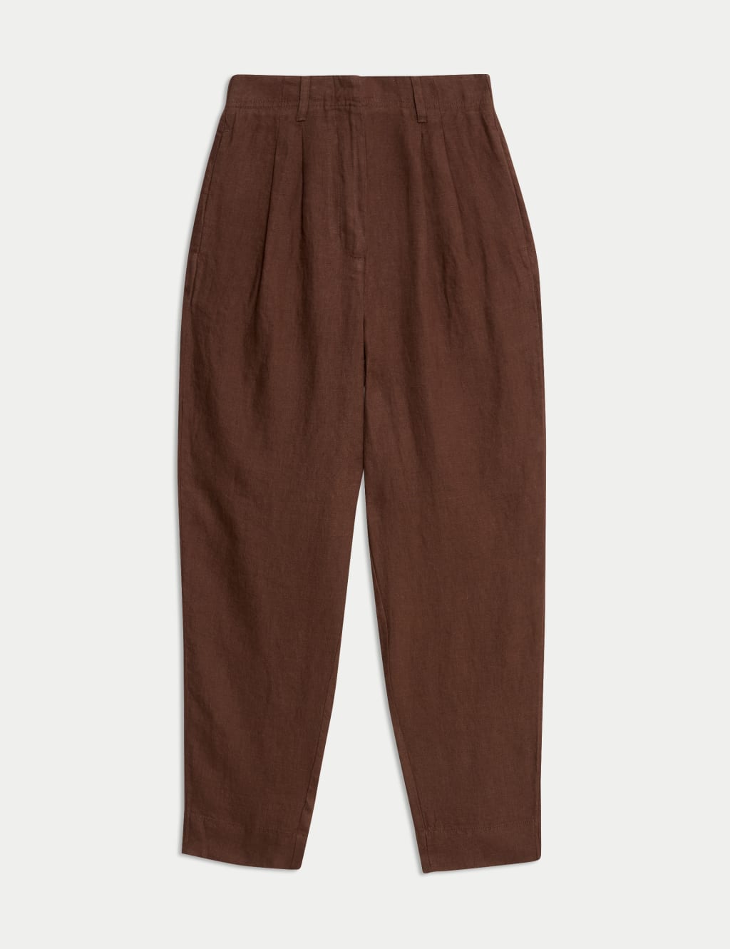 Pure Linen Tapered Trousers 2 of 5