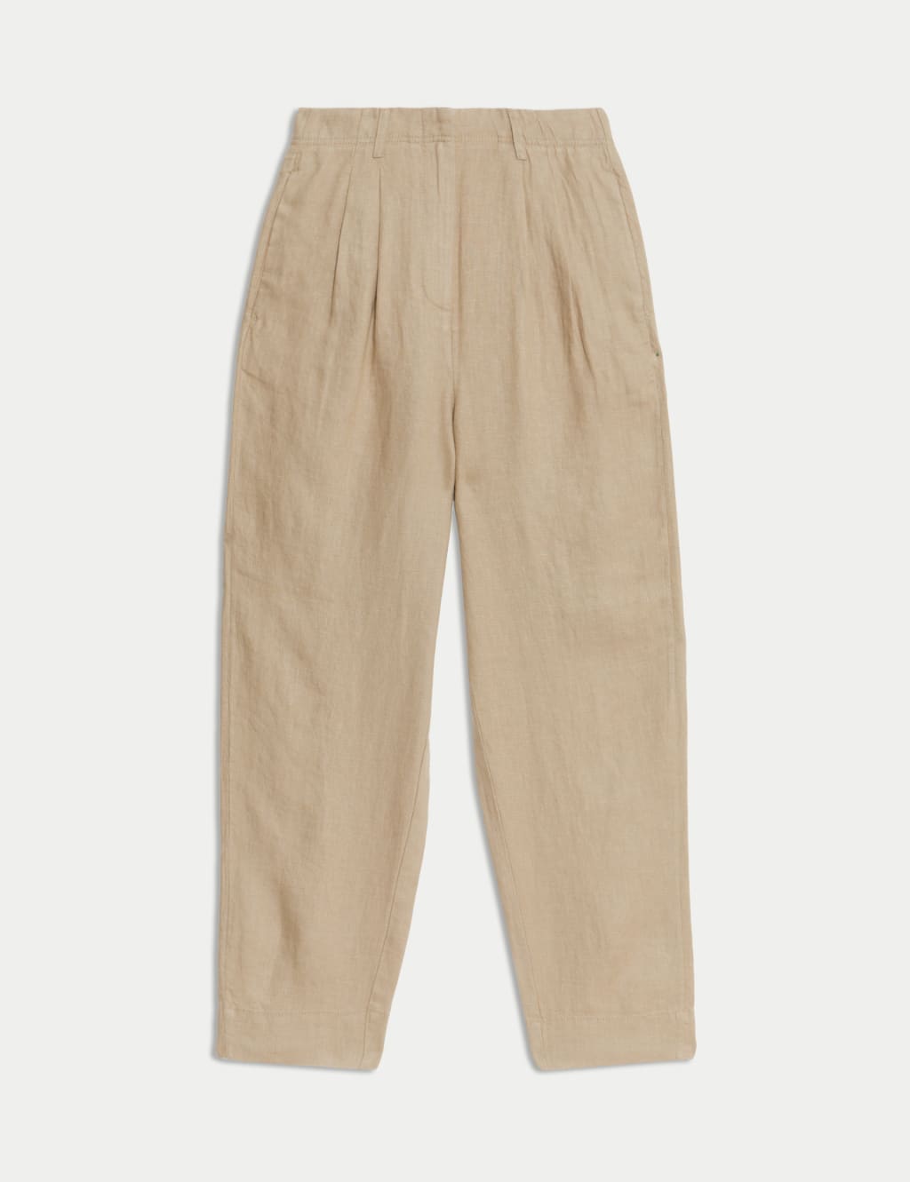 Pure Linen Tapered Trousers 2 of 5