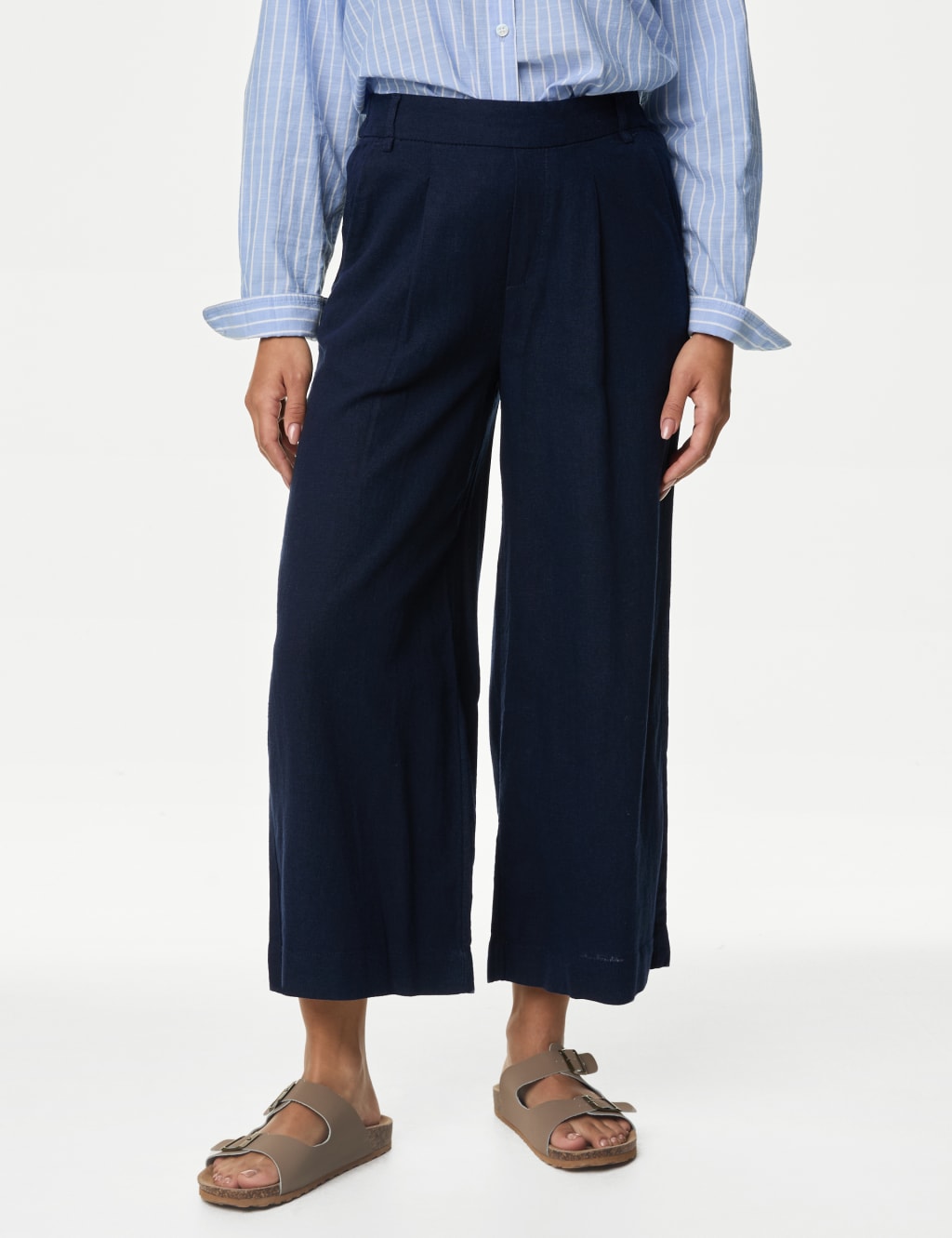 Crop trousers m&s store