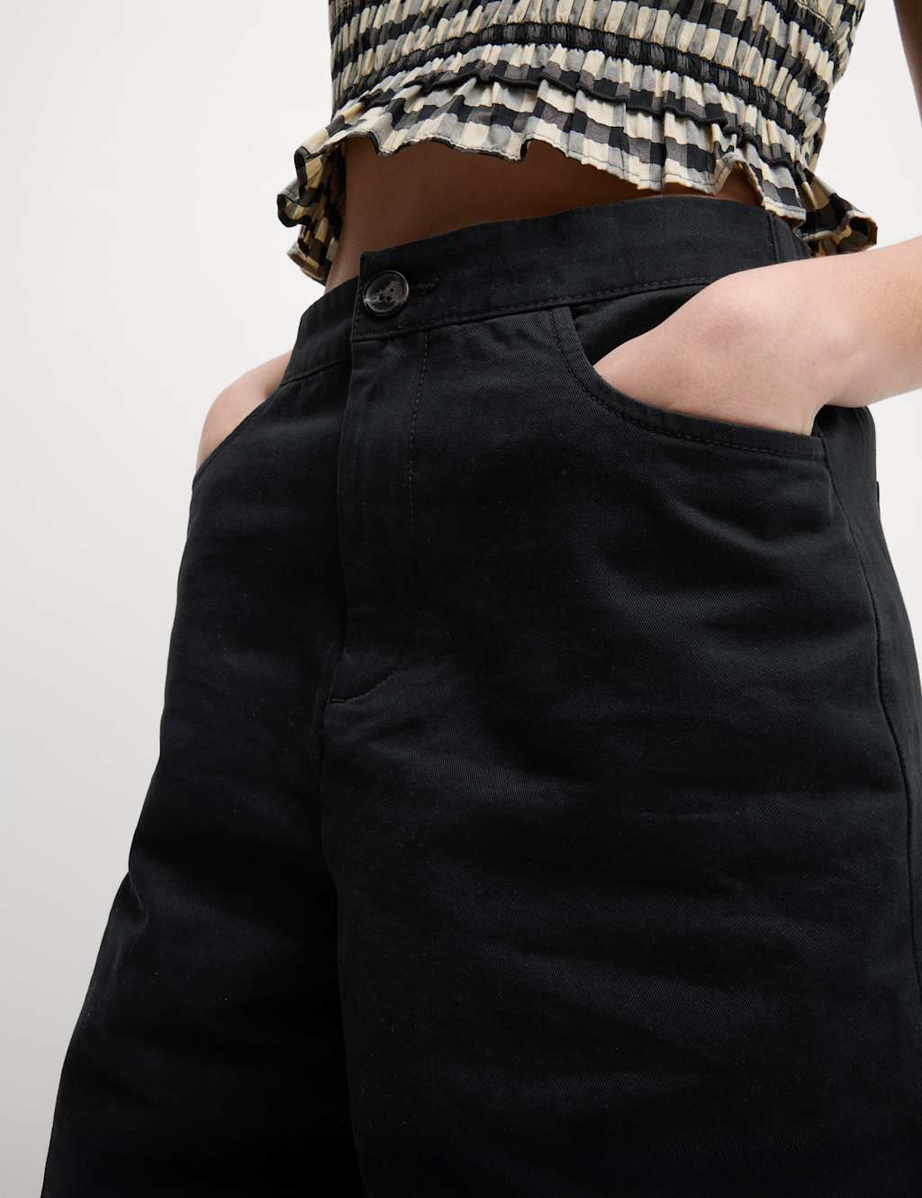 Elasticated Waist Barrel Leg Casual Trousers 5 of 7