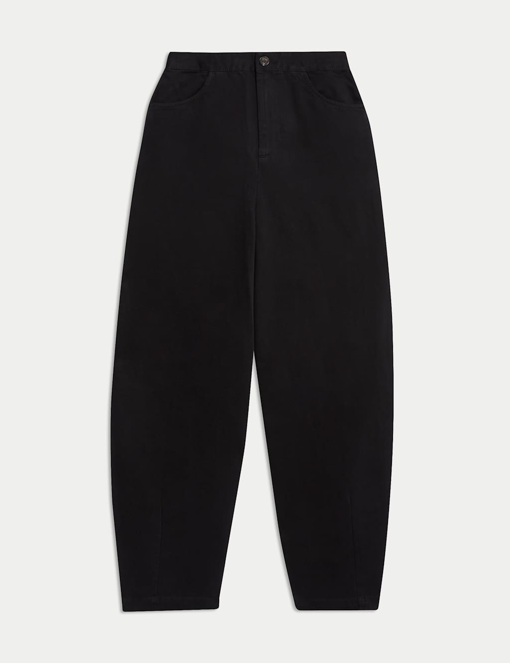 Elasticated Waist Barrel Leg Casual Trousers 2 of 7