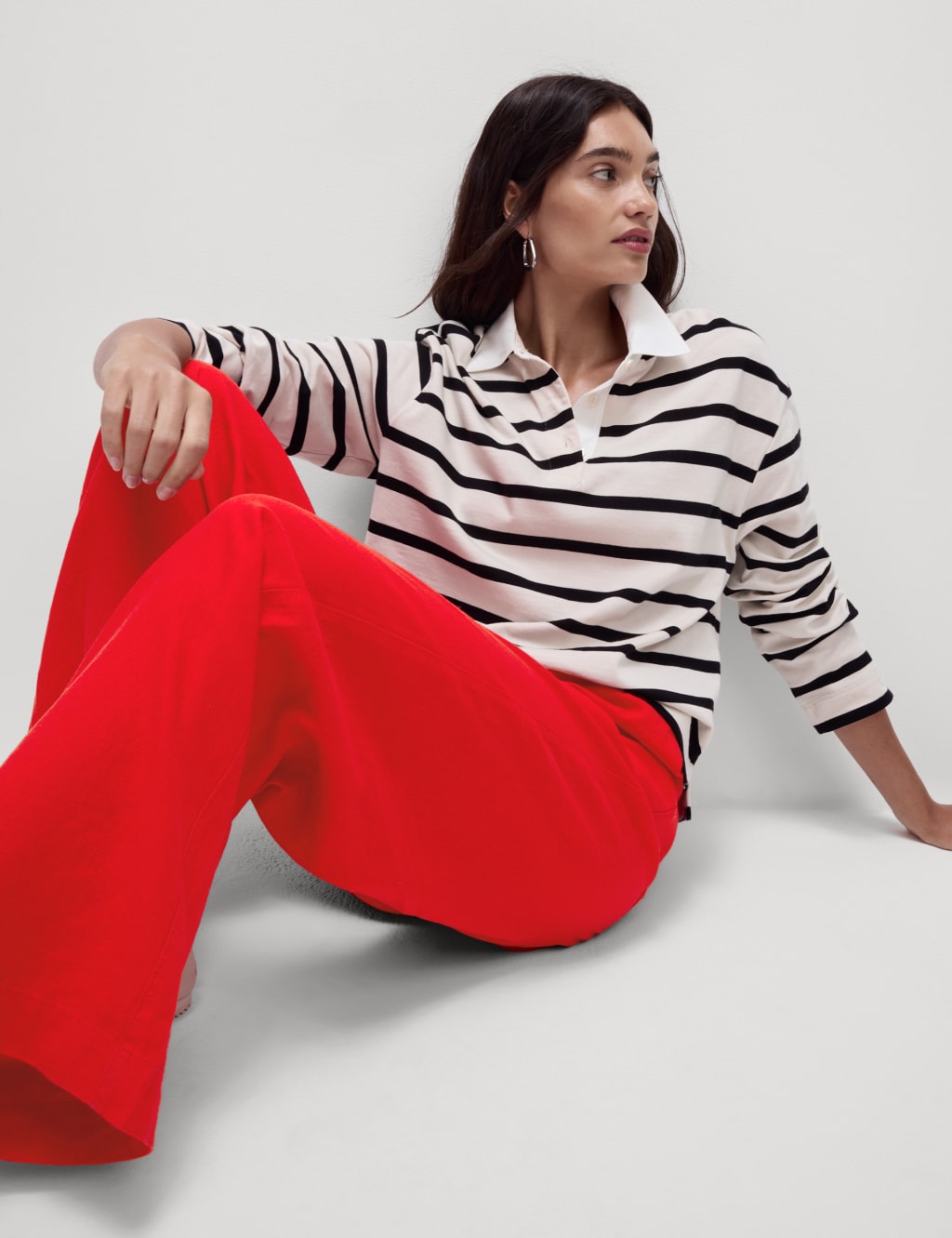 Linen Blend Wide Leg Trousers 5 of 6