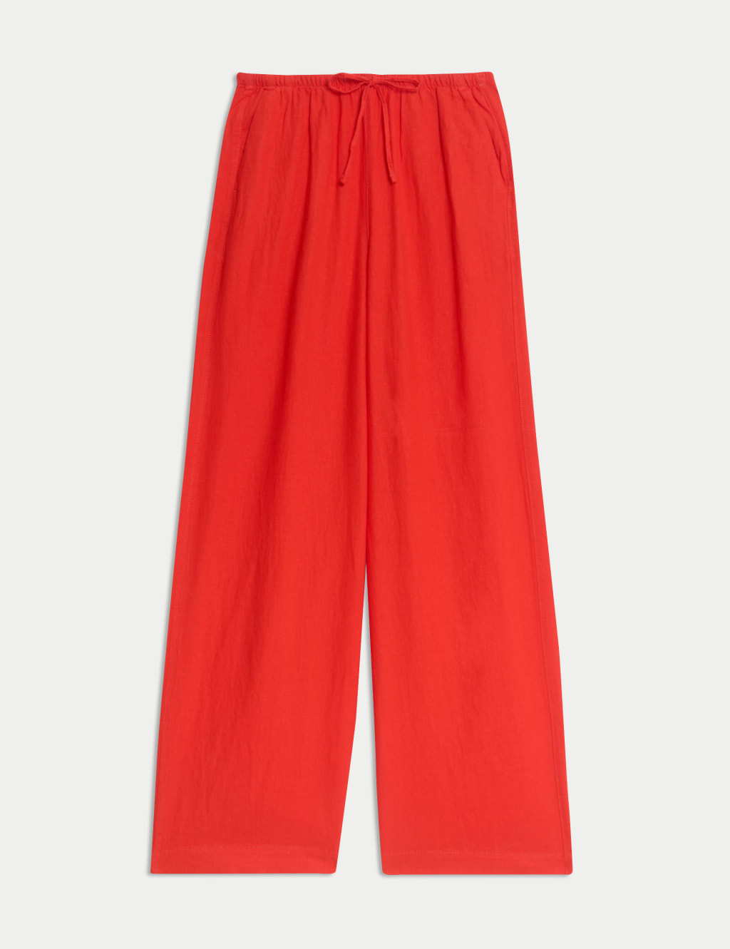 Linen Blend Wide Leg Trousers 2 of 6