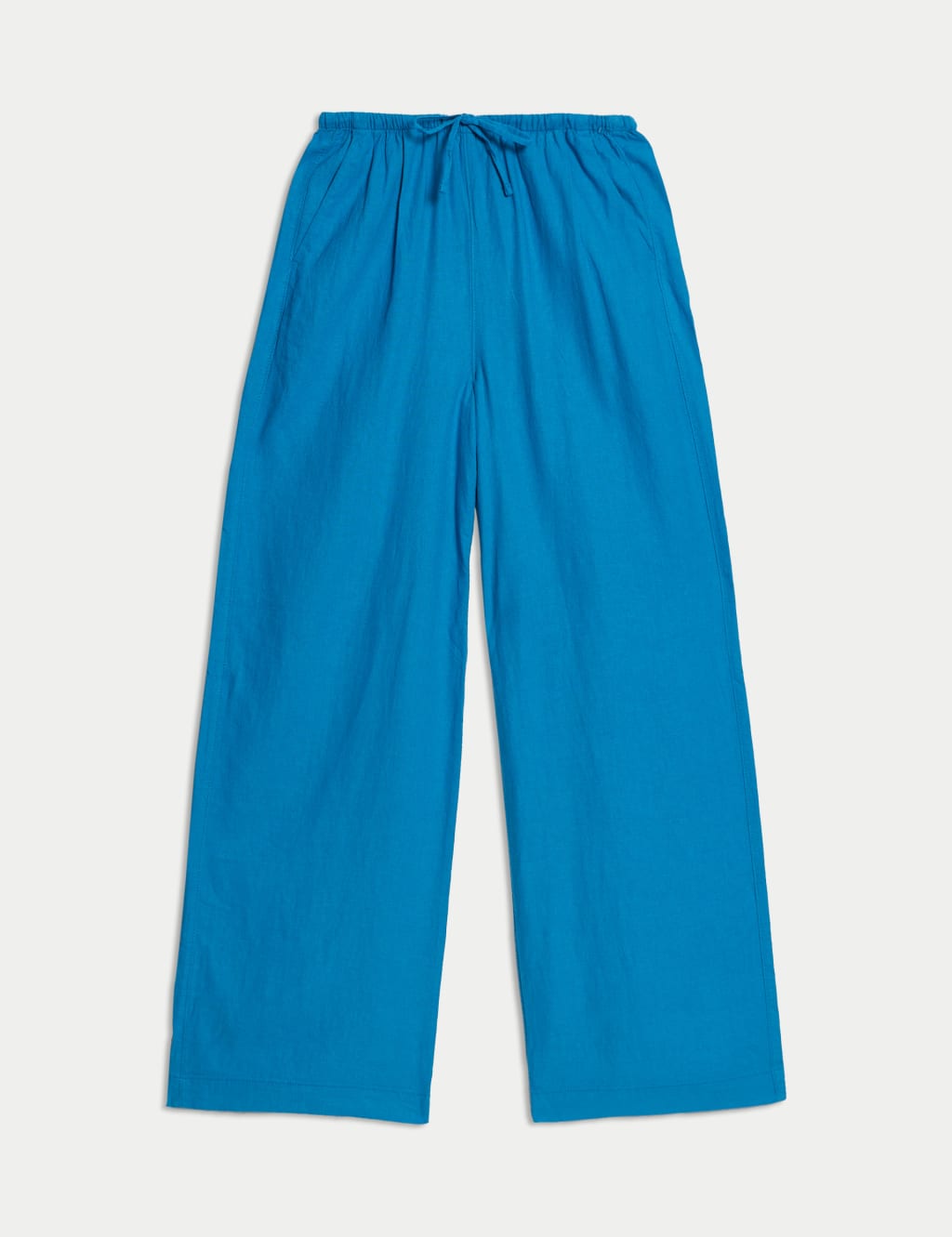 Linen Blend Wide Leg Trousers 2 of 5