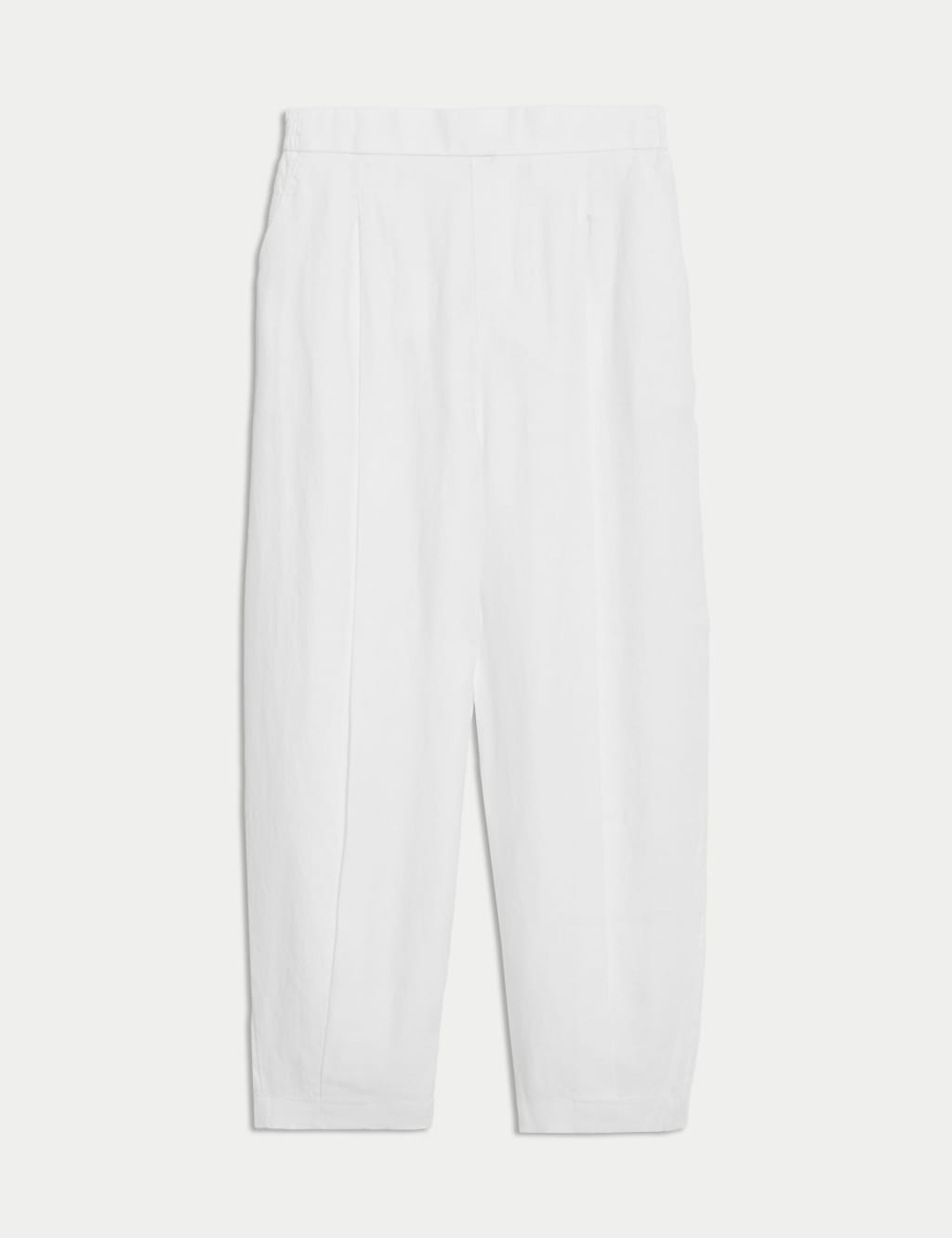 Pure Linen Carrot Leg Trousers 2 of 5