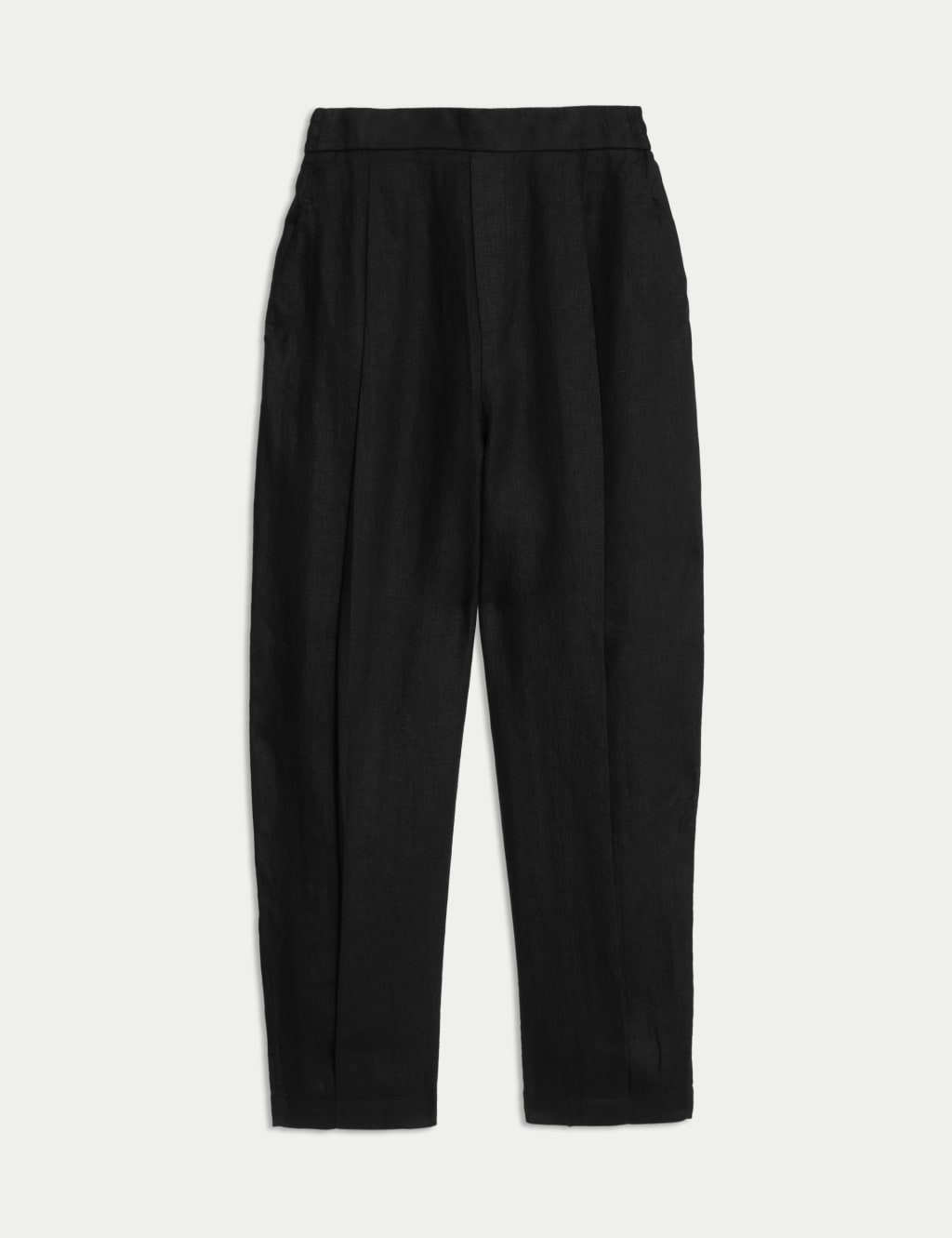Pure Linen Carrot Leg Trousers 2 of 5