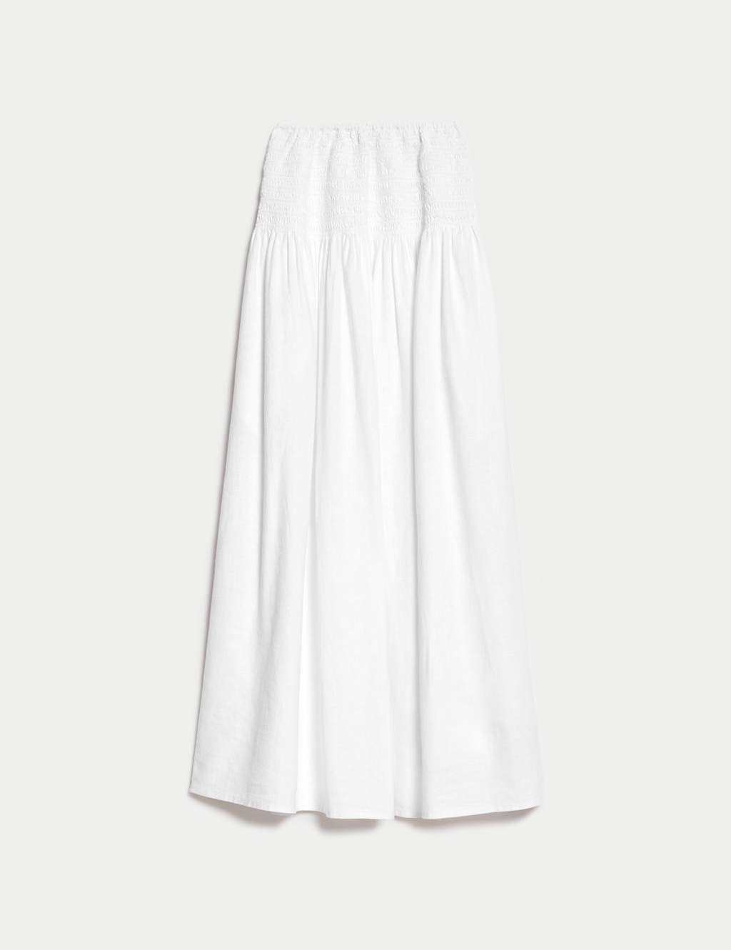 Linen Rich Maxi A-Line Skirt 2 of 5