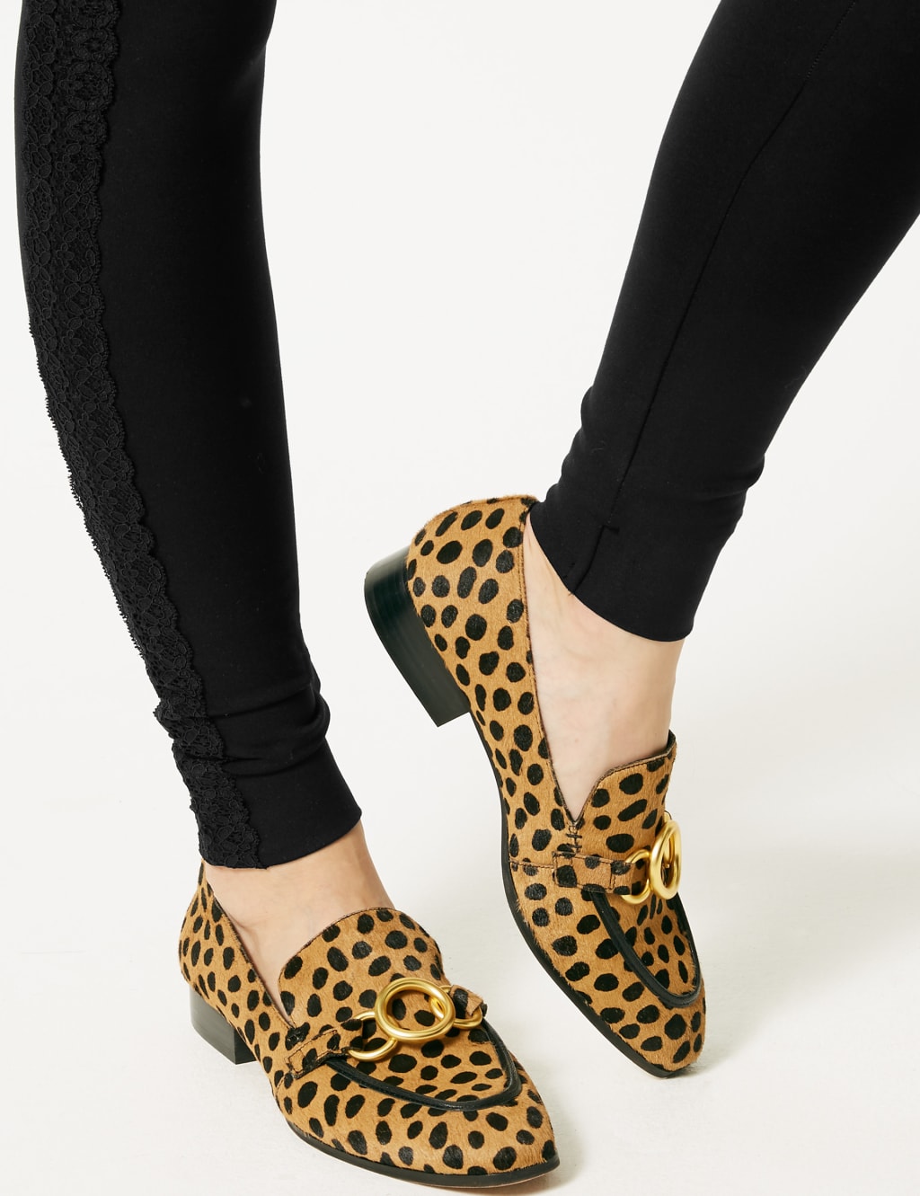 Lace edged leggings cheap