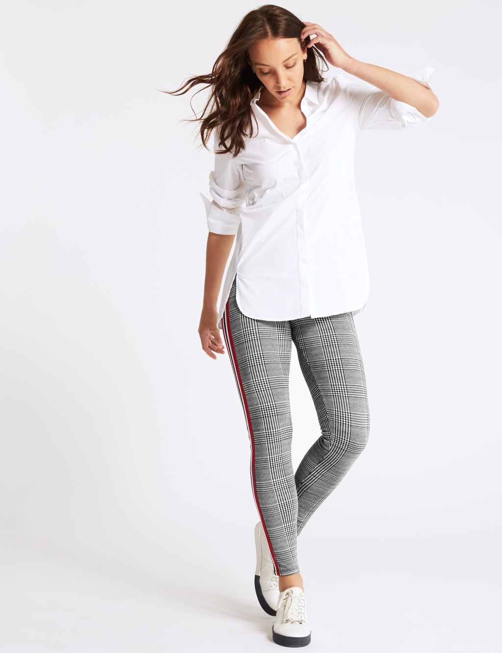 White leggings m&s top
