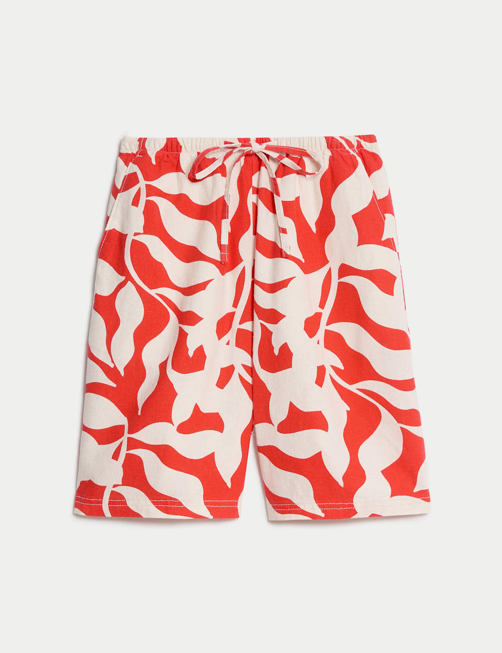 Linen Rich High Waisted Shorts 2 of 5