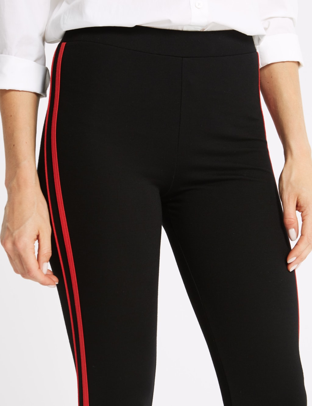 Ponte Side Stripe Leggings 5 of 6