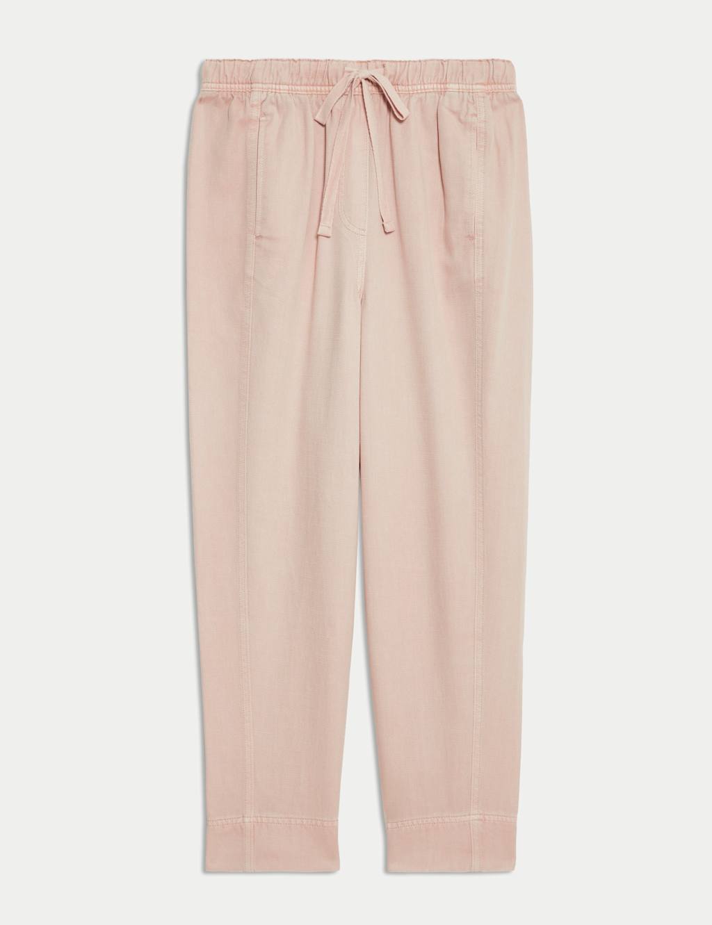 Drawstring Pull On Garment Dye Tapered Trousers 2 of 5